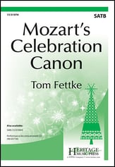 Mozart's Celebration Canon SATB choral sheet music cover